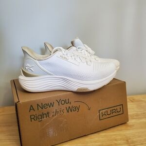 KURU Atom 2 Women's White and Tan Athletic Shoes Size 7